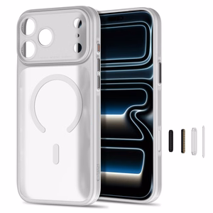 Tech-Protect MagPrime MagSafe CC maciņš, paredzēts iPhone 18 Pro / 17 Pro, matēti pelēks