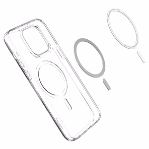 Spigen Ultra Hybrid Magnētiskais apvalks ar MagSafe iPhone 14 Pro - caurspīdīgs/balts