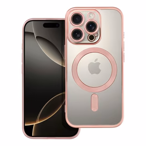 ELECTRO MAG COVER viedtālruņa apvalks saderīgs ar Magnētisko IPHONE 16 Pro rozā zelts