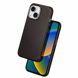 Dux Ducis Naples iPhone 14 Plus ādas apvalks (saderīgs ar MagSafe) tumši brūns