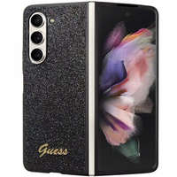 Guess Glitter Script viedtālruņa apvalks Samsung Galaxy Z Fold 5 - melns