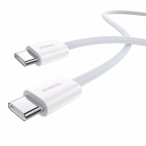 Baseus Superior Series 2 Ātra uzlāde Datu kabelis Type-C uz Type-C 30W 1m Balts