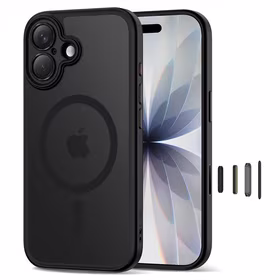 Tech-Protect Magpeak Magsafe CC viedtālruņa apvalks iPhone 17 - matēti melns