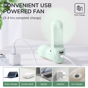 JisuLife Handheld Fan 8 Plus rokas ventilators, zaļš