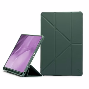 Korpuss Reach Origami Apple iPad 10.9 2022/iPad 11 2025 tumši zaļš