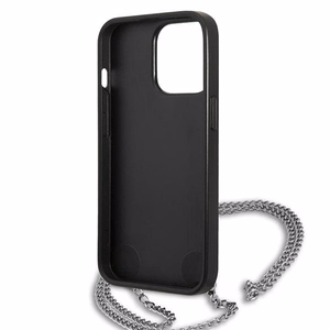 Karl Lagerfeld monogrammas plāksne apvalks iPhone 13 Pro / 13 6.1" - melna