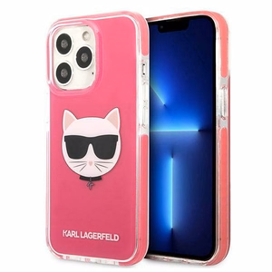 KARL LAGERFELD KLHCP13LTPECPI IPHONE 13 PRO / 13 6.1 "MACIŅŠ FUCHSIA / FUSCHIA CHOUPETTE HEAD