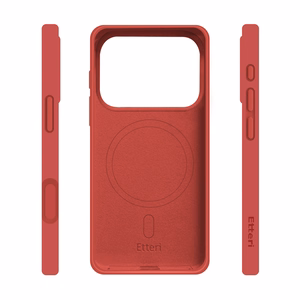 Etteri Силиконовый Mag Чехол для iPhone 17 Pro Max малиновый