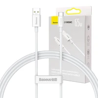 Baseus Superior Series kabelis USB uz USB-C, 65W, PD, 1m (balts)