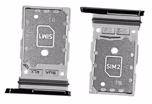 SIM kartes turētājs Samsung S901/S906 S22/S22 Plus Dual Phantom Black oriģināls (service pack)