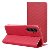 LUNA Book Carbon for XIAOMI Redmi Note 14 PRO 5G / 14 PRO PLUS 5G - sarkans (m)