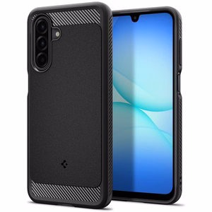 Spigen izturīgs bruņots viedtālruņa apvalks Samsung Galaxy A17 - matēti melns