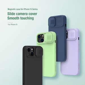 Nillkin CamShield Silky Silicone Case for Iphone 15 Plus purple