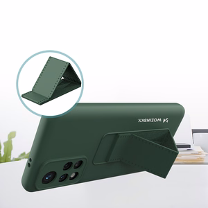 Wozinsky Kickstand Case silicone case with kickstand case for Xiaomi Redmi Note 11S / Note 11 black