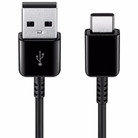 Samsung EP-DR140ABE USB-A - USB-C kabelis 0.8m (bez iepakojuma - aizstājējiepakojums) - melns