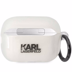 Karl Lagerfeld KLAP2HNIKTCT Airpods Pro 2 чехол прозрачный Ikonik Karl Lagerfeld