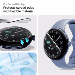 Spigen Elite Shield EZ Fit 2 hidrogēla plēvju komplekts Google Pixel Watch 45 mm