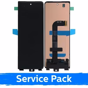 LCD displejs, kas saderīgs ar Samsung F926 Z Fold3 (OUTER) Black (servisa pakete)