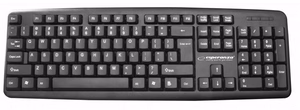 Esperanza EK134 tastatūra USB melna