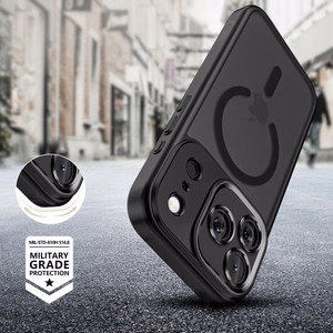 Tech-Protect MagCam MagSafe viedtālruņa apvalks iPhone 17 Pro Max - matēts melns