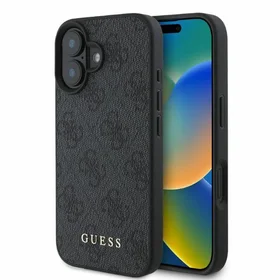 Guess 4G Classic viedtālruņa apvalks iPhone 16 - melns