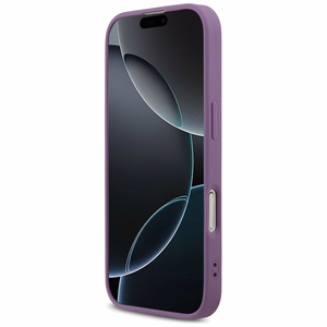 Guess Fixed Glitter Big 4G viedtālruņa apvalks iPhone 17 - violets