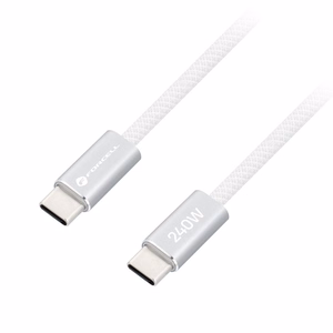 Kabelis USB C uz USB C Forcell F-Energy QC4.0 PD 5A 240W Cafule Color 2 m CBN1 balts