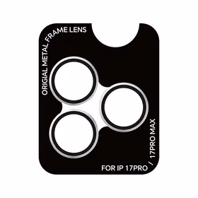 Rock Tempered stikls Pure Series Camera Lens on camera for Iphone 17 Pro/17 Pro Max (lens 3 pieces) sudraba
