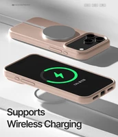 Korpuss Mercury Pure Magsafe Silicon Case Apple iPhone 17 Pro Max rozā smilšu krāsā