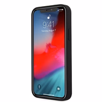 Guess GUHCP12LLSVSBK iPhone 12 Pro Max 6.7" melns/melns cietais apvalks Script Vintage