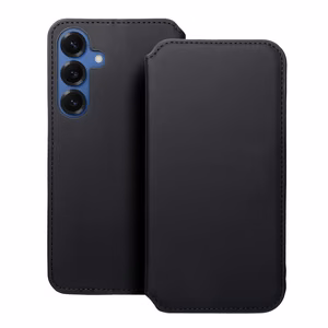 DUAL POCKET grāmatas apvalks SAMSUNG S25 Plus melns
