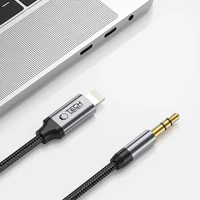 Tech-Protect UltraBoost audio Lightning / 3.5 mm mini ligzdas kabelis 1 m - melns