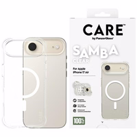 CARE by PanzerGlass Modes Samba apvalks ar baltu Magnētisko iPhone Air - Caurspīdīgs