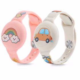 Tech-Protect Smooth 2 komplekts viedtālruņa apvalks Apple AirTag 1/2 bērniem - daudzkrāsains