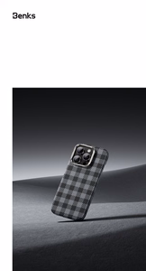 Benks magnētiskais Armor Vichy Kevlar apvalks (RF66) iPhone 16 Pro Max sarkans