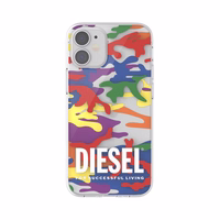 DIESEL Caurspīdīgs maciņš PRIDE CAMO AOP IPHONE 12 MINI krāsains