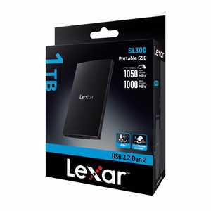 Ārējais SSD disks Lexar SL300 1TB USB-C Lasīšana 1050 MB/s Rakstīšana 1000 MB/s