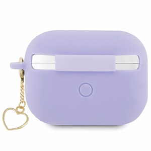 Guess GUAP2LSCHSU AirPods Pro 2 apvalks violets/violets Silikona Šarma Sirds Kolekcija