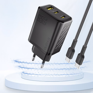 Dudao A29 65W GaN Зарядное устройство 2x USB-C + 1x USB-A - чёрный