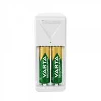 VARTA MINI Lādētājs 57656 + 2 gab. lādējamas baterijas R6 (AA) 2100mAh