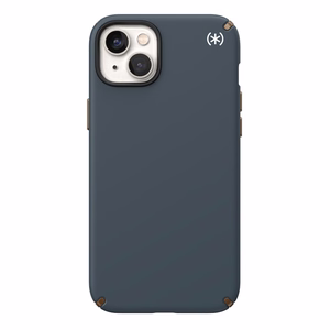 Speck Presidio2 Pro vāciņš ierīcei iPhone 15 Plus / 14 Plus, ar Microban pretmikrobu aizsardzību, “Charcoal / Cool Bronze / Slate” krāsu kombinācija