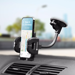 FORCELL F-GRIP Regular 17 cm auto turētājs vējstiklam / paneļim / ventilācijas atverei melns