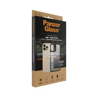PanzerGlass ClearCase antibakteriālais militārās pakāpes sertificētais viedtālruņa apvalks iPhone 13 Pro – caurspīdīgs un melns