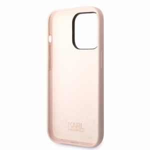 Karl Lagerfeld KLHCP14LSNCHBCP iPhone 14 Pro 6.1" cietais viedtālruņa apvalks rozā/rozā Silikona Choupette