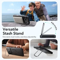 ESR Cyber Kickstand Magnētiskais viedtālruņa apvalks iPhone 17 Pro - melns