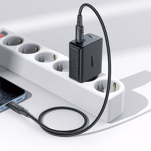 Acefast A29 PD50W GaN (USB-C + USB-C) divu portu lādētājs melns