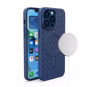 Magnētiskais pīts apvalks iPhone 15 Pro - tumši zils