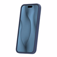 Silikona Thin Mag maciņš for iPhone 16 Pro Max 6,9" tumši zils