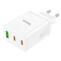 Lādētājs Hoco 2 x USB C + USB A QC3.0 PD 3A 35W N33 balts
