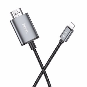 Kabelis Hoco UA27 Lightning uz HDMI 2,0 m pelēks